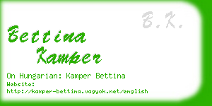 bettina kamper business card